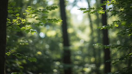 여름 산 숲 숲속 나무 나뭇잎 배경 사진 이미지