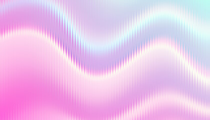 Textured abstract background with a flowing holographic gradient in pastel pink, blue, and white. Contemporary art backdrop for modern digital presentations or futuristic tech visuals