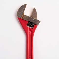 Naklejka premium Adjustable Wrench Isolated on White Background