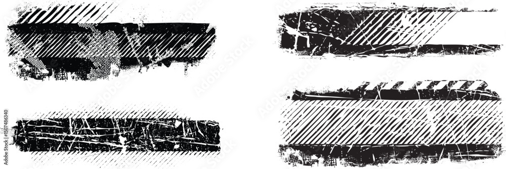 Poster grunge textured banner with rough edges. speckled texture. overlay grunge texture . simply place tex