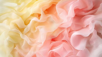 Obraz premium Delicate, flowing fabric with a soft ombre effect.