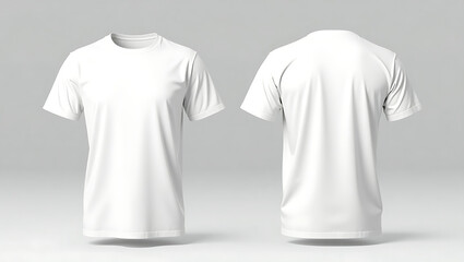 Naklejka premium White T-shirt front and back mockup
