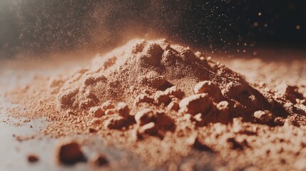 Protein Powder Spread Across White Table