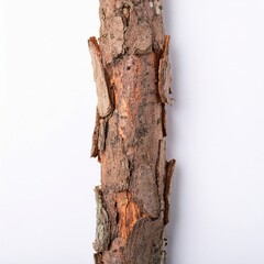 Naklejka premium Bark piece isolated on white background
