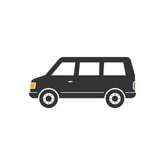 Minivan car icon. Vehicle symbol modern, simple, vector, icon for website design, mobile app, ui. Vector Illustration
