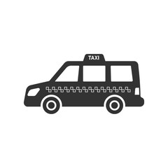 Taxi icon isolated on white background. Transportation symbol modern, simple, vector, icon for website design, mobile app, ui. Vector Illustration