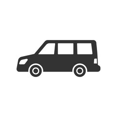 Minivan car icon. Vehicle symbol modern, simple, vector, icon for website design, mobile app, ui. Vector Illustration