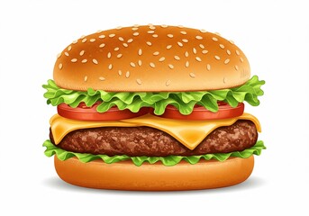 Cheeseburger Realista &ndash; Arte IA

Uso: Card&aacute;pios, apps de delivery, branding gastron&ocirc;mico

