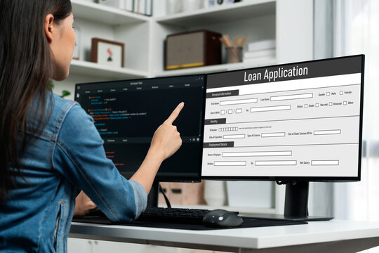 Online loan application form for brisk digital information collection on the internet network