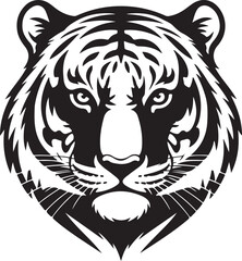 tiger head silhouette