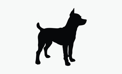 Dog Silhouette Vector Illustration