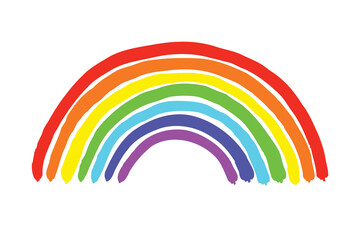 colorful rainbow lgbtq crayon chalk drawing. 