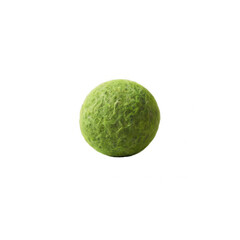 Green Mossy Felt Ball A Textured Sphere of Natural Hues