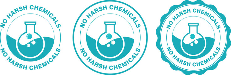 Lab tested round vector badge icon design, Third party lab tested