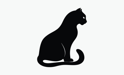 Big Cat Silhouette Vector