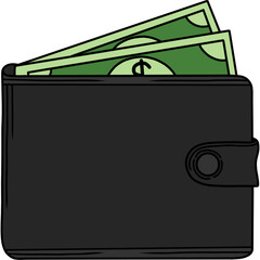 Obraz premium wallet with money