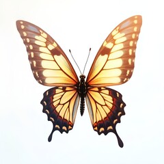 Fototapeta premium Butterfly flying isolated on transparent background high quality stock photo