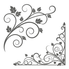 This captures the essence of the abstract floral vector design while staying easy to understand and avoiding a colon