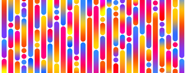 Bright colorful abstract stripe background. Playful fluo geometric backdrop 