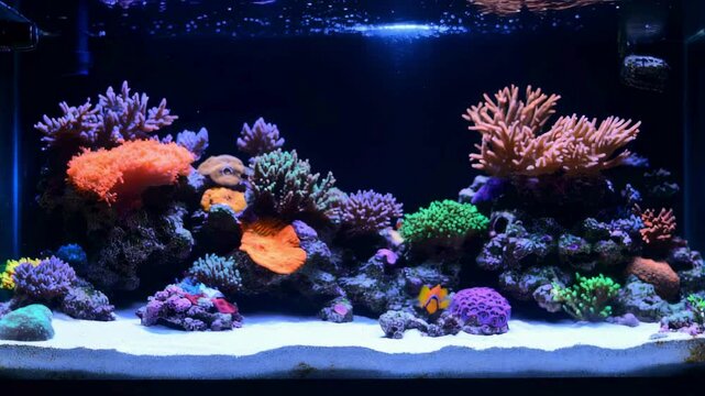 Vibrant Reef Aquarium A Colorful Underwater World