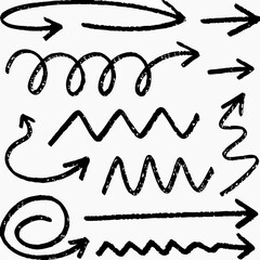 Hand-Drawn Arrow & Doodle Vector Set for Design & Infographics.