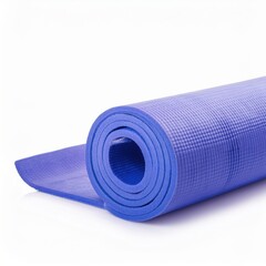 Yoga mat isolated on white background