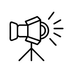 spotlight icon, stage light icon, beam light icon, focus light icon, theater light icon, searchlight icon, lighting icon, spotlight symbol, illumination icon, studio light icon, light beam, event ligh