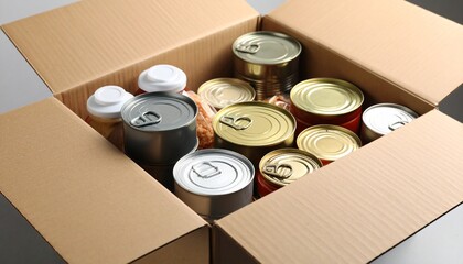 cardboard boxes on white background