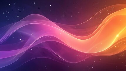 Abstract design with flowing lines and glowing colors.