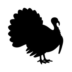 Minimalist black silhouette of a broad fan-like feather on white background