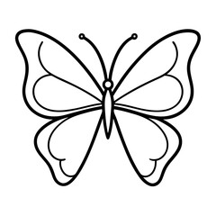 Butterfly Line Art Printable Vector