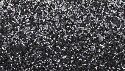 Black and Silver Glitter Texture. Sparkly Glitter Background. Wallpaper.