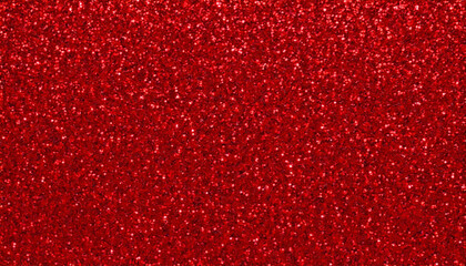 Bright Red Glitter Texture. Sparkly Glitter Background. Wallpaper.