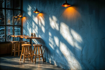 Cozy Café Corner with Morning Light