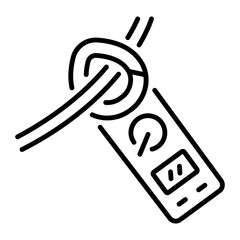 A line style icon of clamp meter