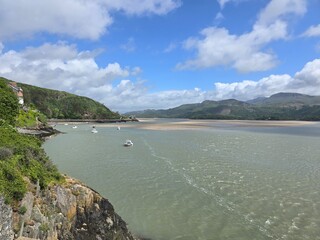 Barmouth Estuary Snowdonia North Wales  