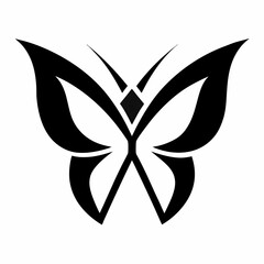 Modern Butterfly Shape Logo Vector