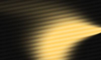 Abstract digital background with smooth black shape on yellow textured surface. Soft gradients and horizontal lines create a modern and futuristic look. Great for creative design, posters, or tech con