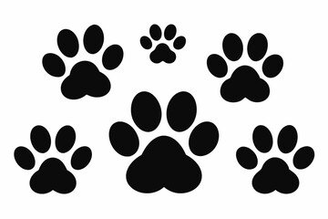 Variety Paw Print Silhouettes Pack