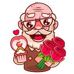 Hands precious ring pop art vector illustration