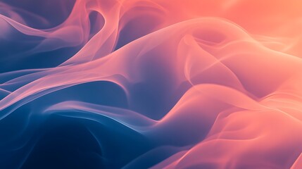 Obraz premium Fluid, flowing shapes in vibrant color gradients.