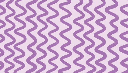 groovy wave lines pattern background. colorful curved vector background 70s hippie retro style. purple color