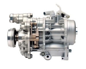vacuum pump for car on a transparent background