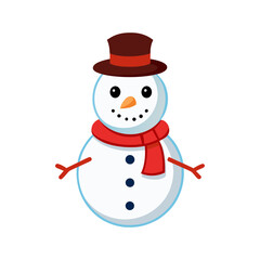 create a frosty the snowman isolated silhouette vector 