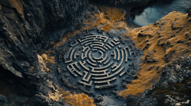 Circular Maze in Canyon
