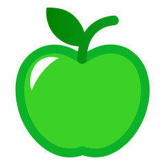green apple vector illustration