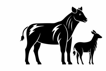 silhouette of a horse