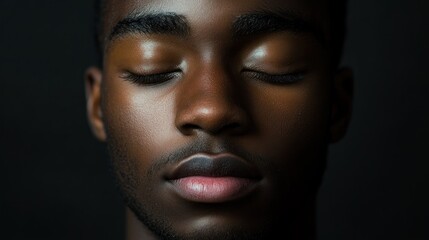 Close-up portrait of a person