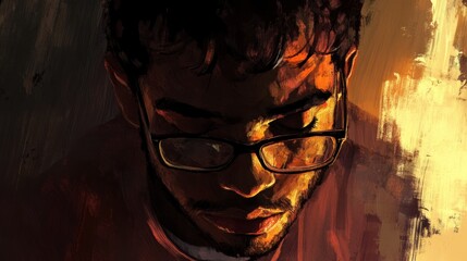 Close-up portrait, man