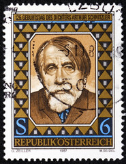 Postage stamp Austria 1987 Arthur Schnitzler (1862-1931), poet